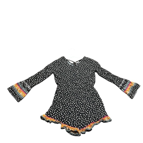 Art Class Black Jumpsuit with long Flared Sleeves girls size 7/8 - Picture 2 of 4